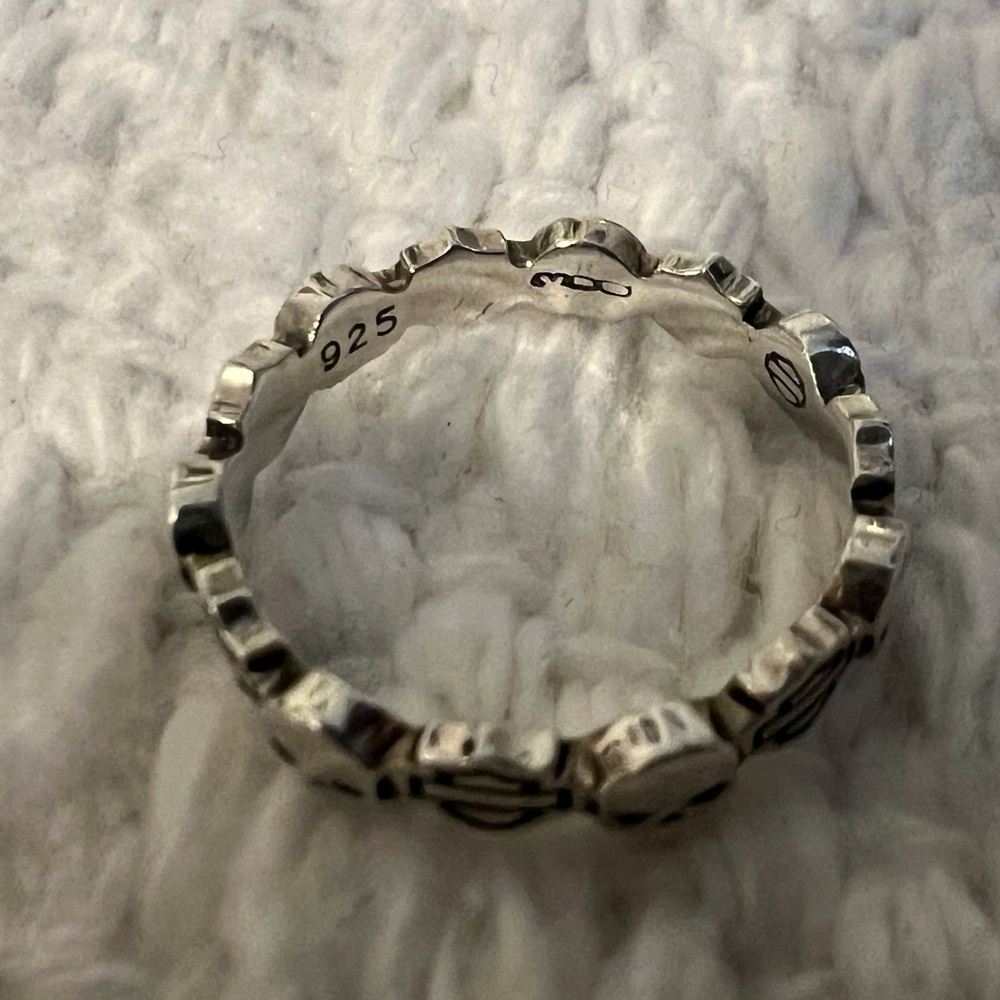 Harley-Davidson Sterling Silver Bar & Shield/Willie G Ring, Vintage 2010, EUC - Picture 7 of 8